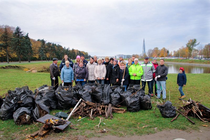 Субботник на гребном канале