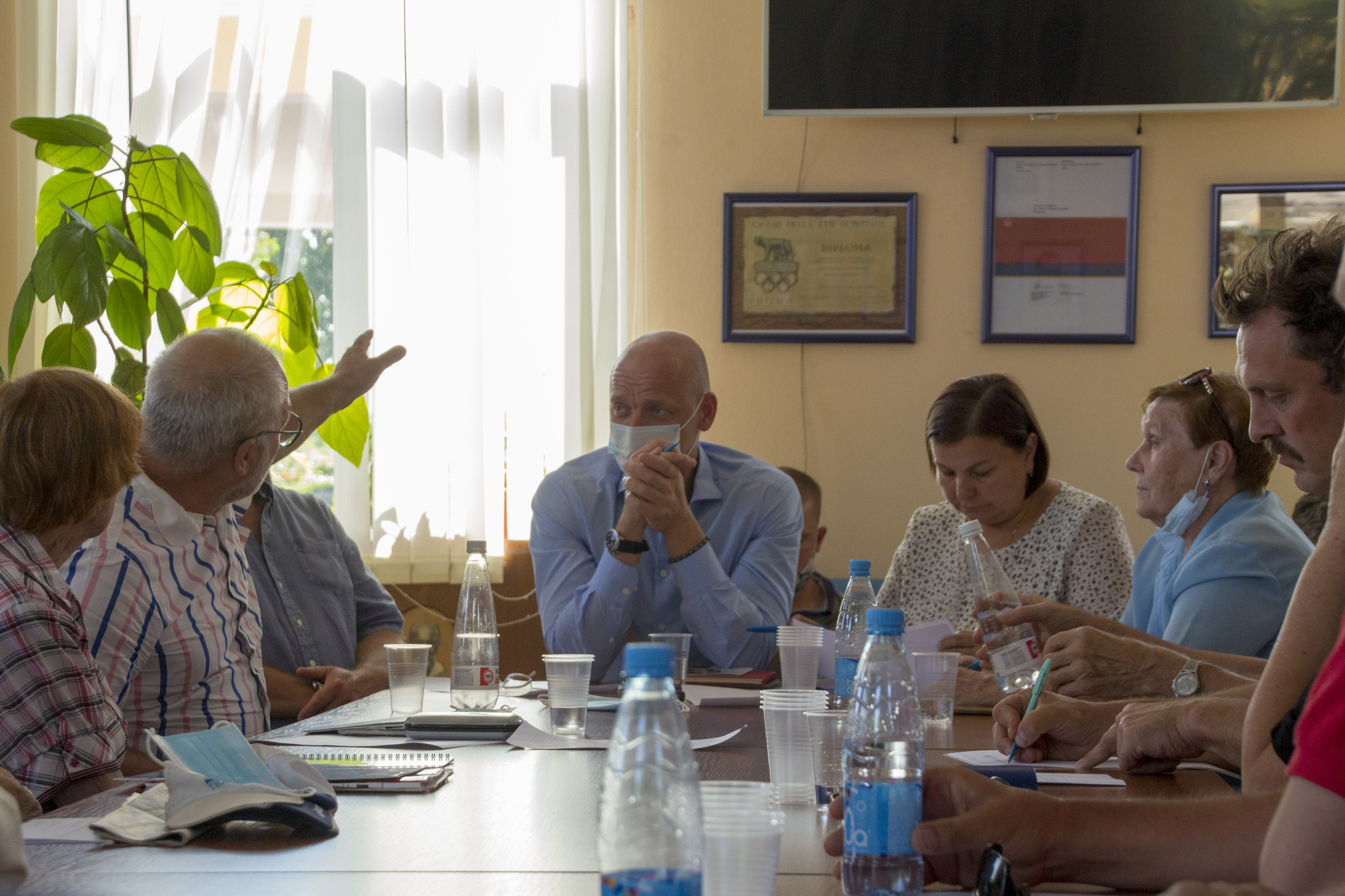 Встреча в гребном клубе "Знамя"