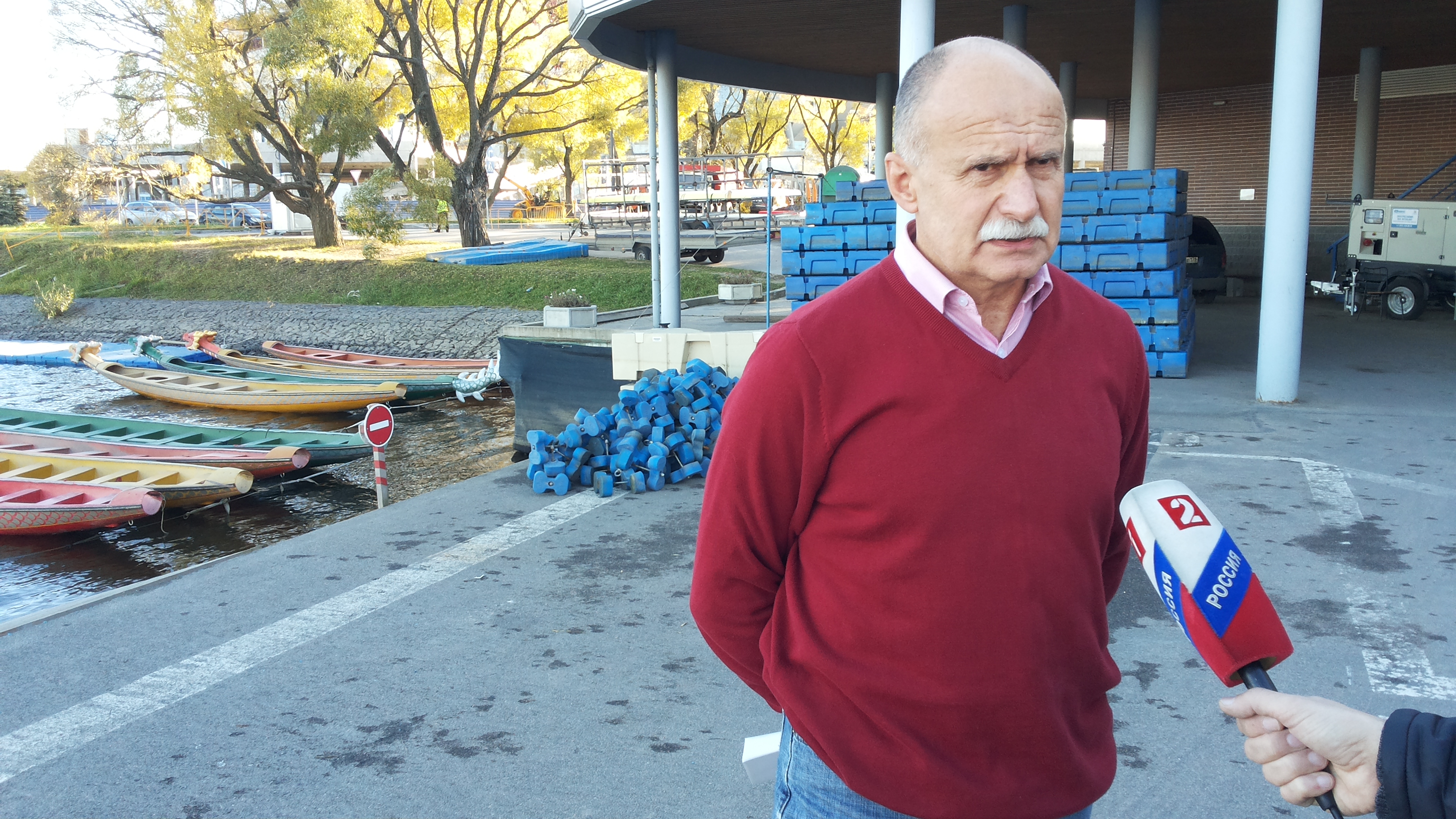 Интервью первого вице-президента Федерации гребного спорта Санкт-Петербурга Сергея Поздеева телеканалу «Россия»