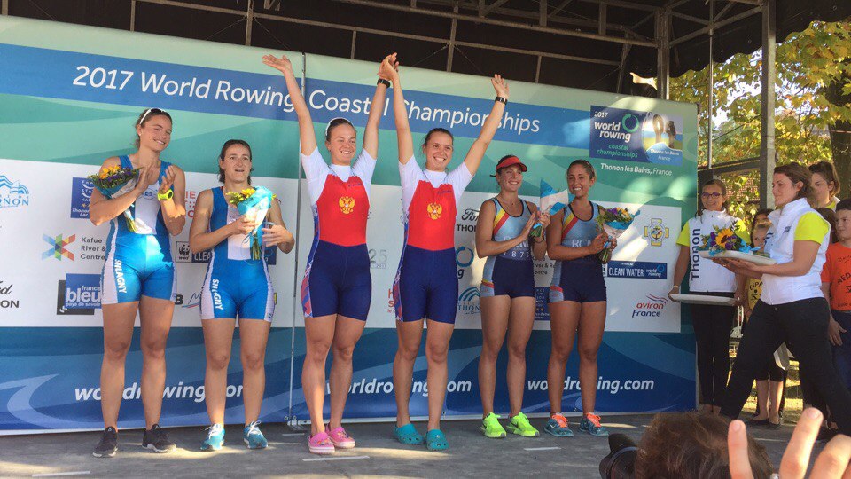 Чемпионки мира по «ориентированию» в прибрежной гребле